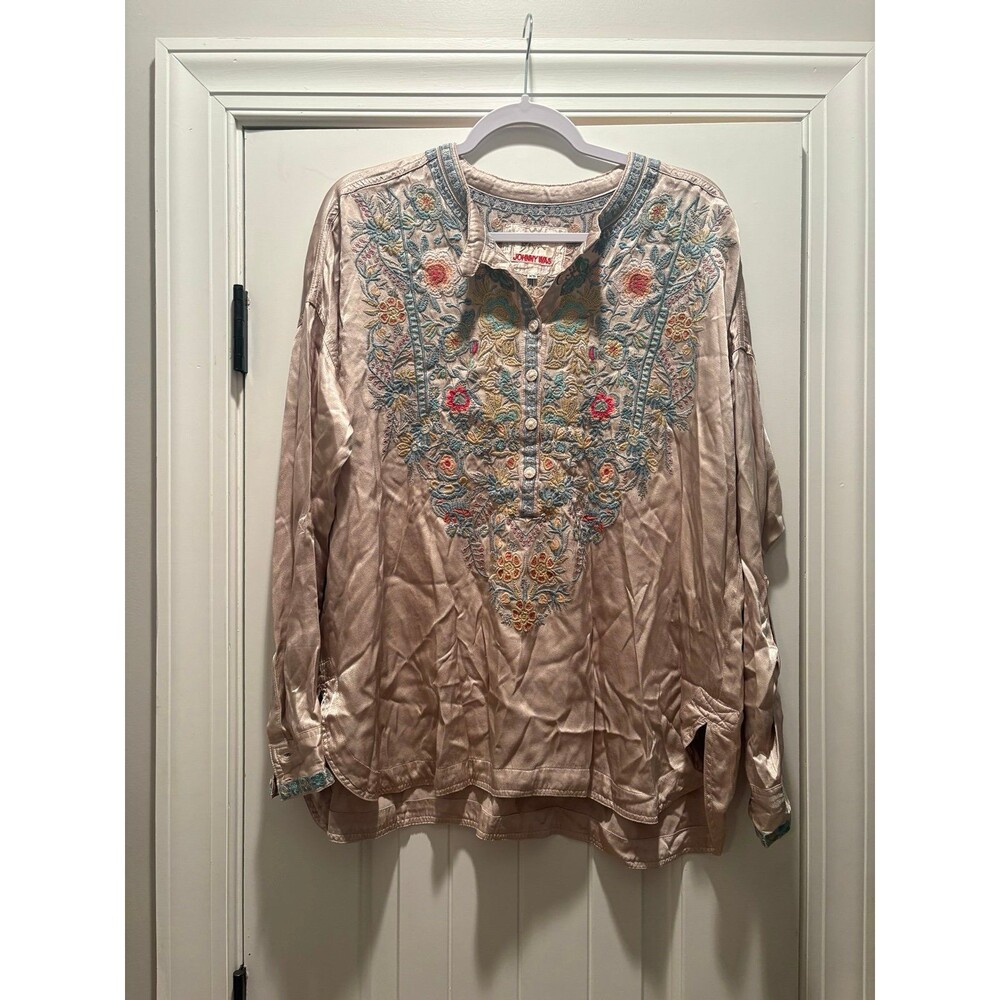Johnny Was BIYA Embroidered Blouse